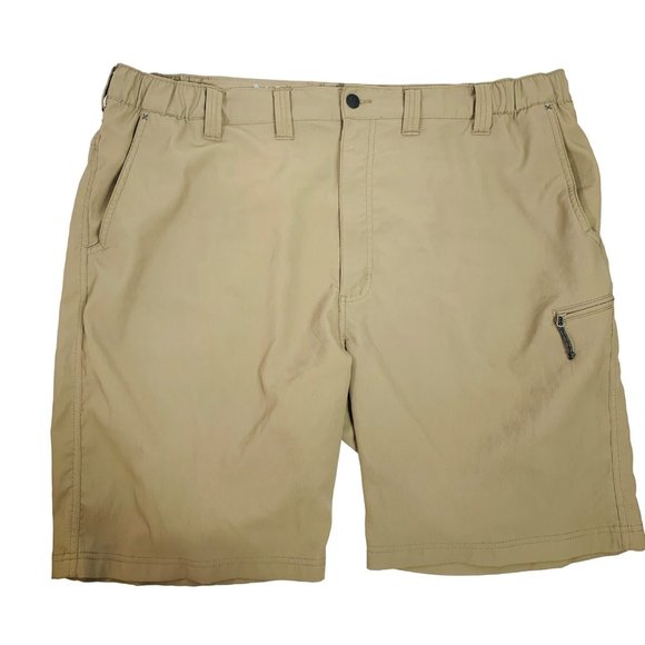 Wrangler Performance Cargo Shorts Sz 44 Zip Pockets Elastic Outdoor Utility Work - Picture 12 of 12